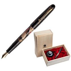 Ручка перьевая Namiki Ukiyo-e Okita Naniwaya цвет чернил черный цвет корпуса черный